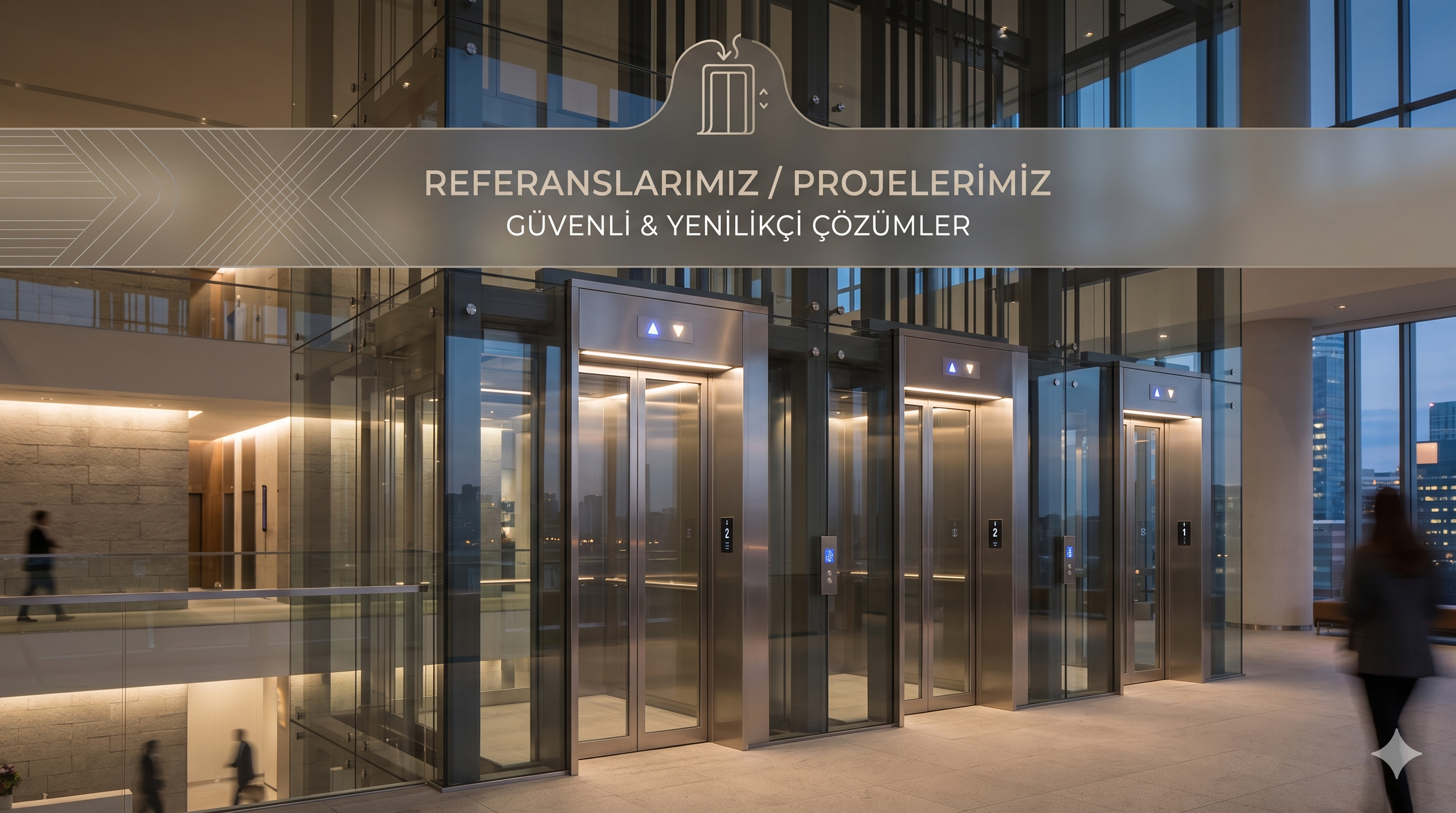 Tokat ve çevresinde tamamlanan asansör projeleri ile kurumsal referanslarımızı simgeleyen görsel şerit